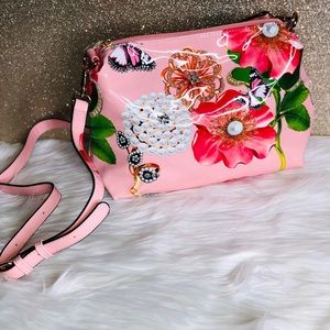 Pearl Butterfly Crossbody Bag